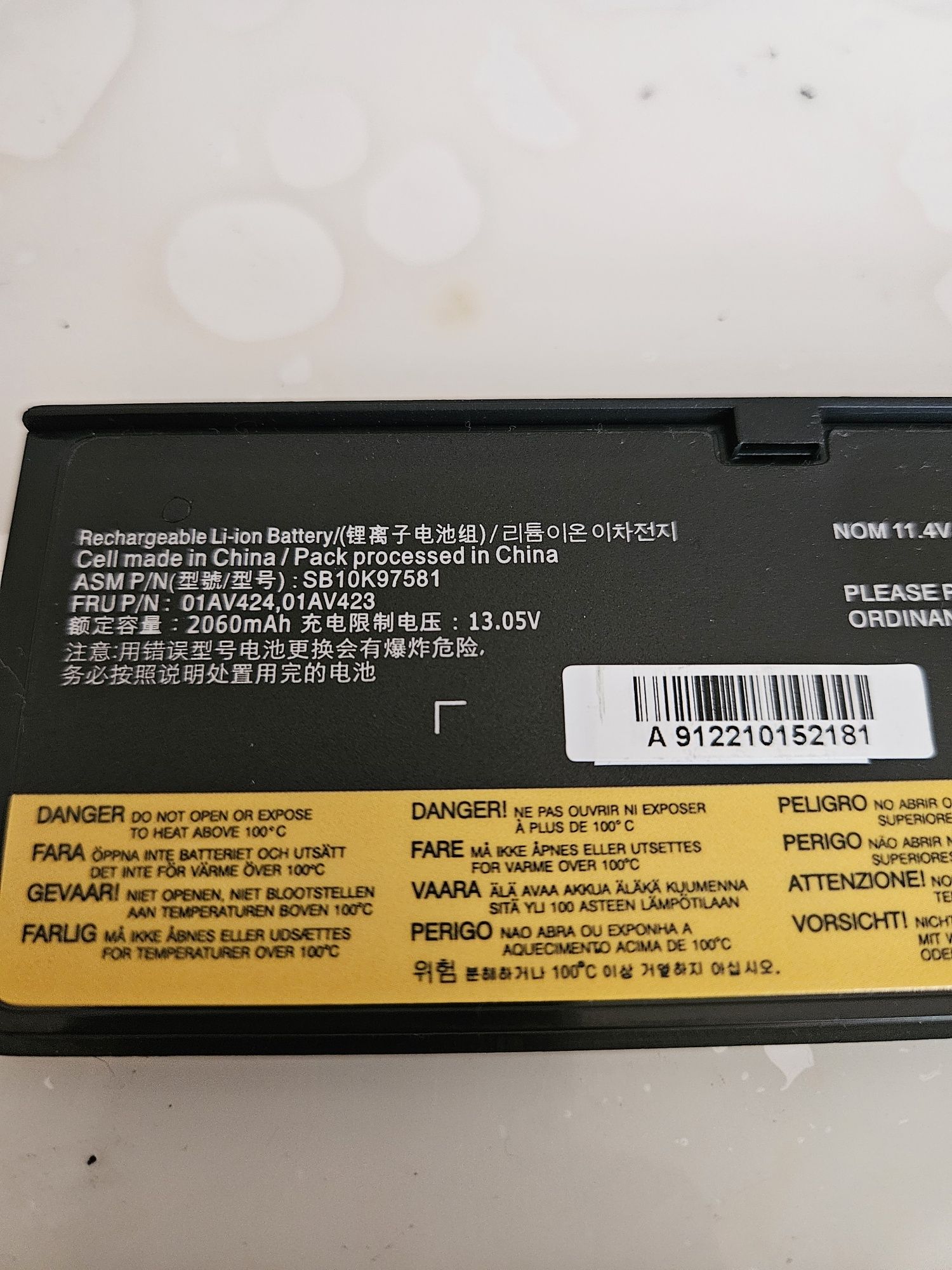 Bateria ASUNCELL 24Wh 2110mAh 01AV423 do laptopa Lenovo