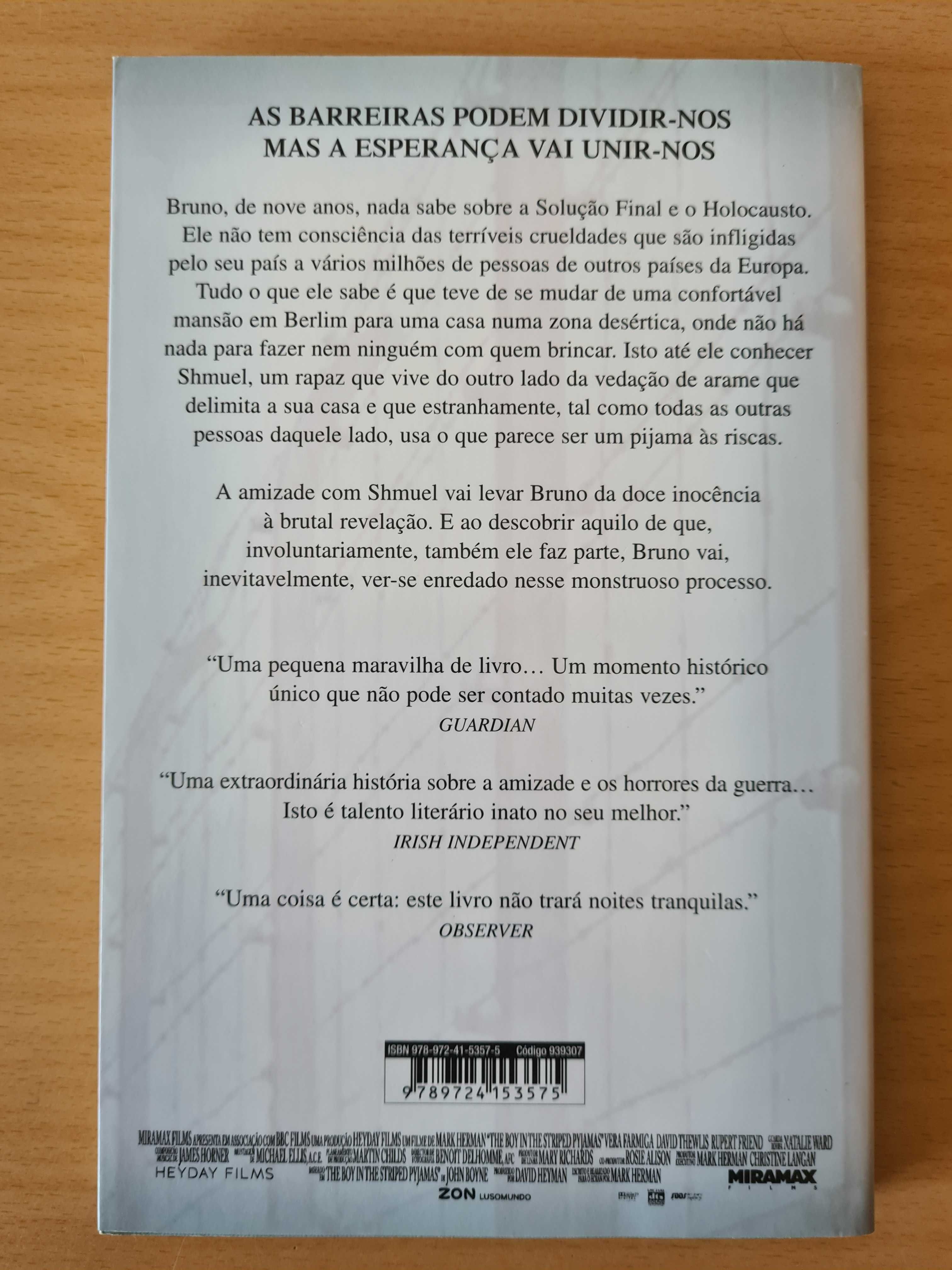 Livro "O Rapaz do Pijama às Riscas" de John Boyne