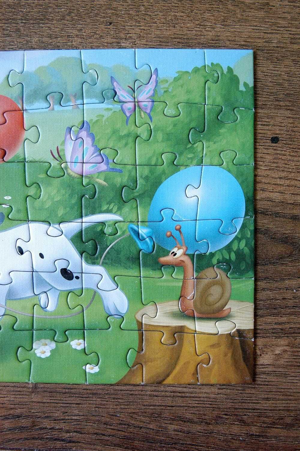 małe puzzle - dalmatyńczyki - 54 elementy