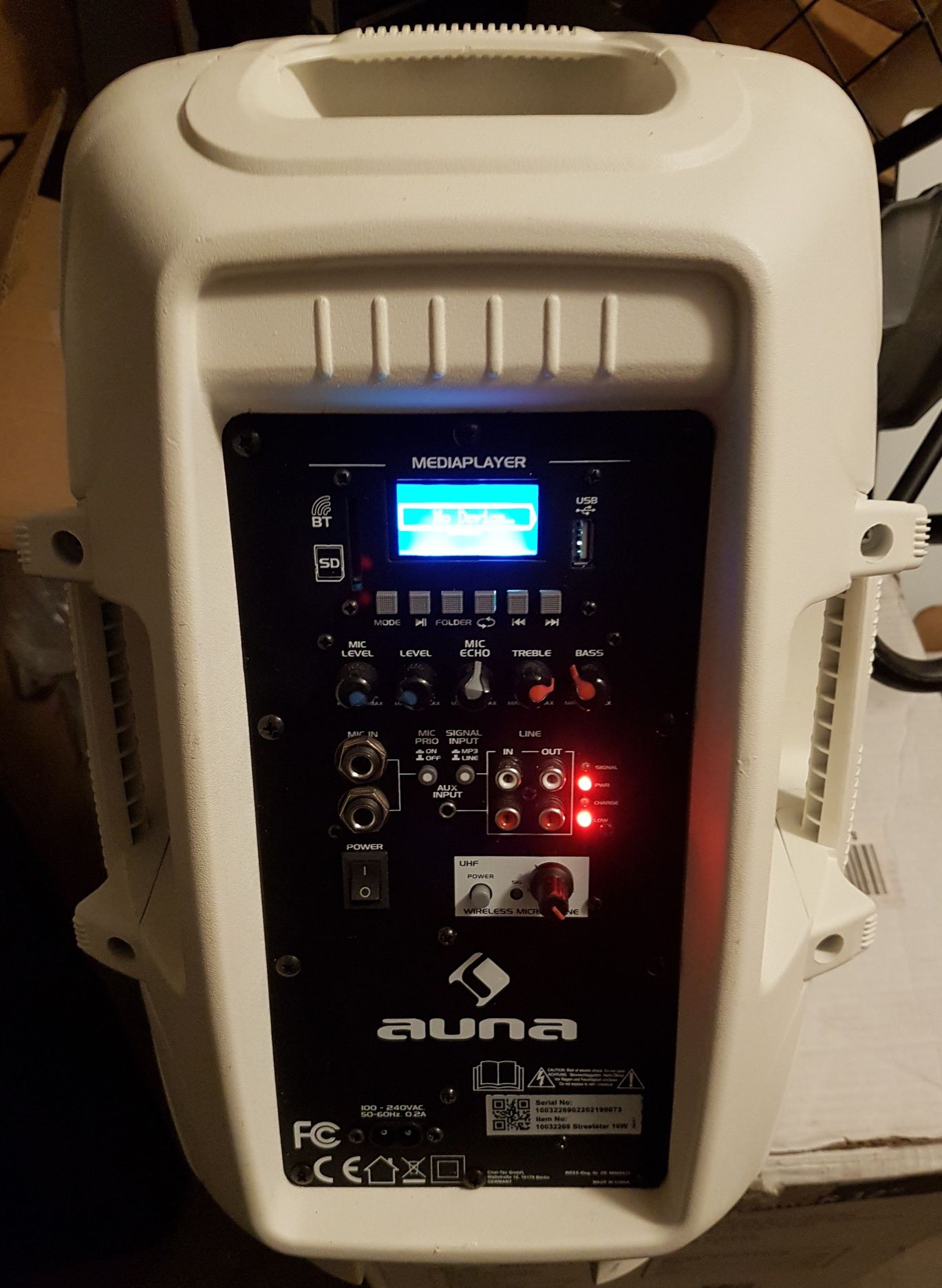 Glośnik mobilny auna streetstar 400W bluetooth usb bateria