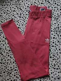 Różowe legginsy sportowe fitness rozmiar S adidas