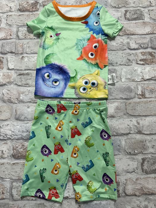 Komplet koszulka i spodnie , stworki , potworki , 3 latka