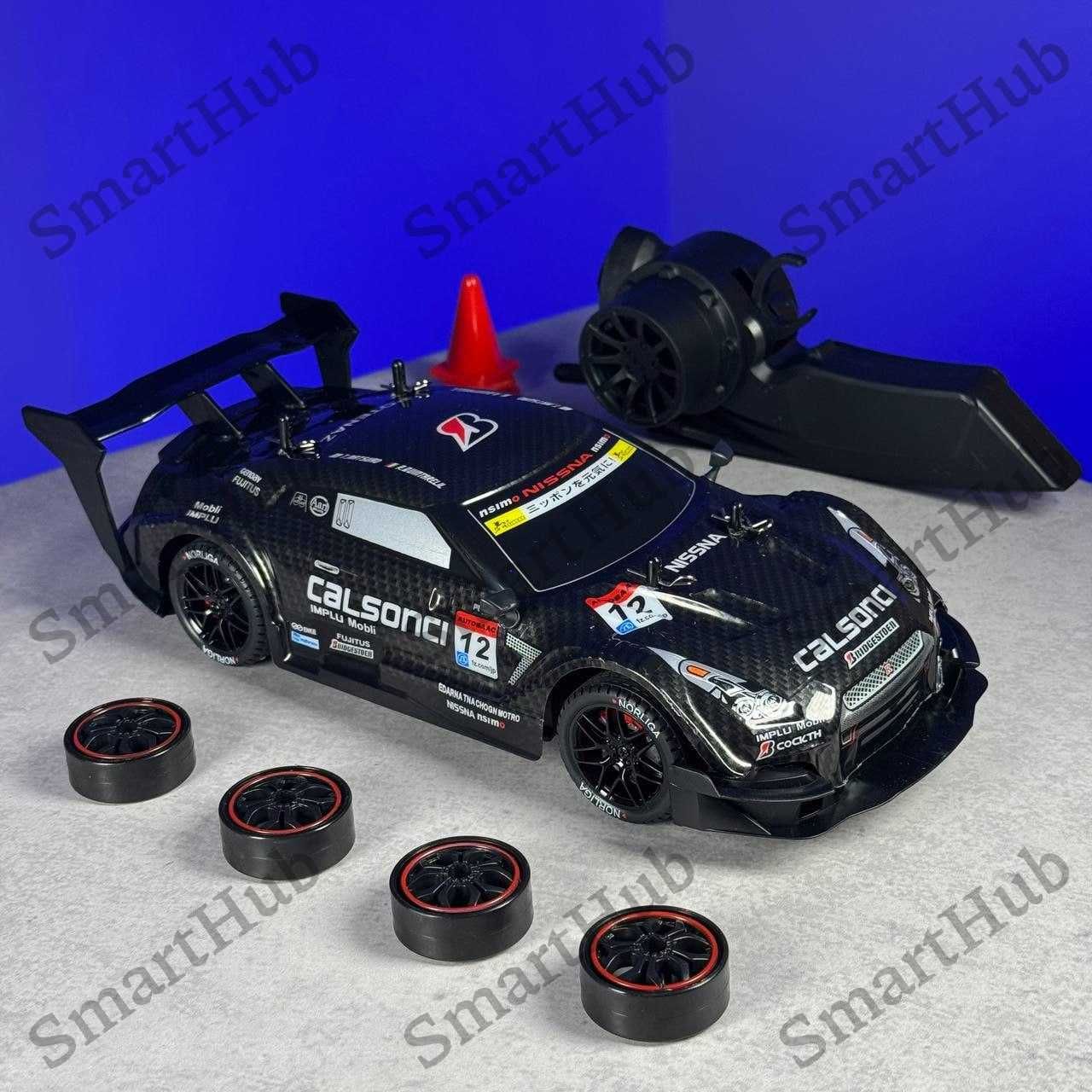 Дрифтовая машинка на радиоуправлении Nissan GT-R R-37 Черная.
