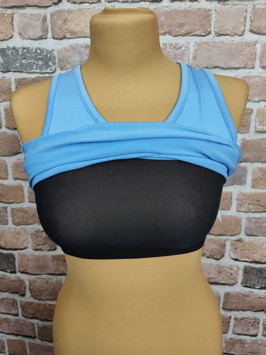 Mizuno treningowa koszulka top sportowy niebieski s