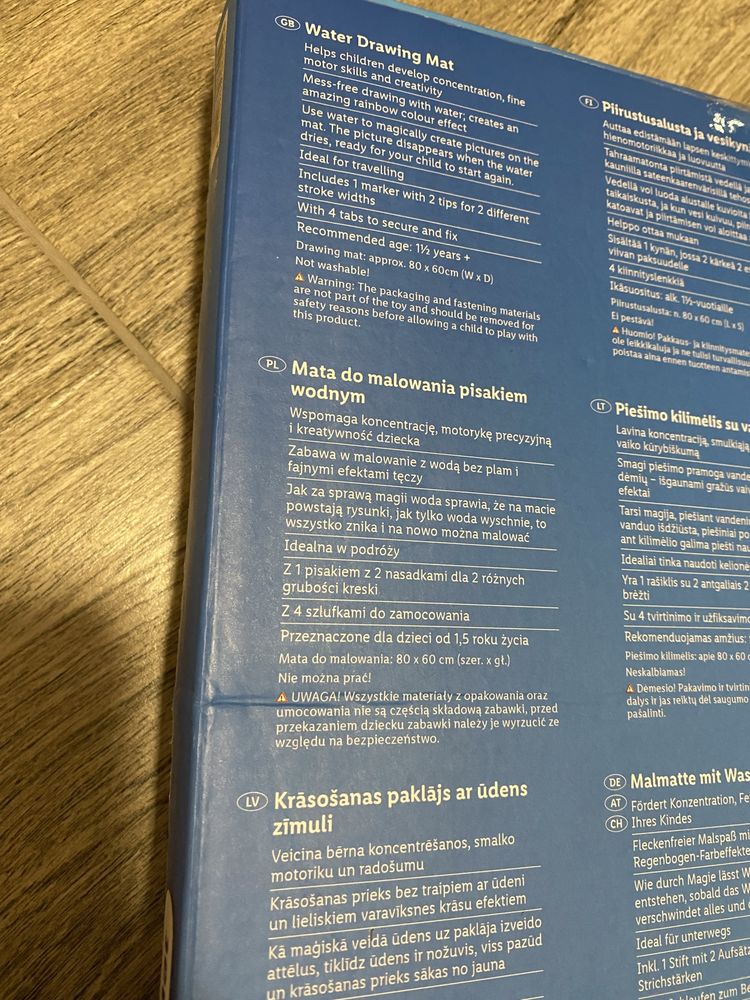 Mata do malowania pisakiem wodnym Playtive lidl używana wodna