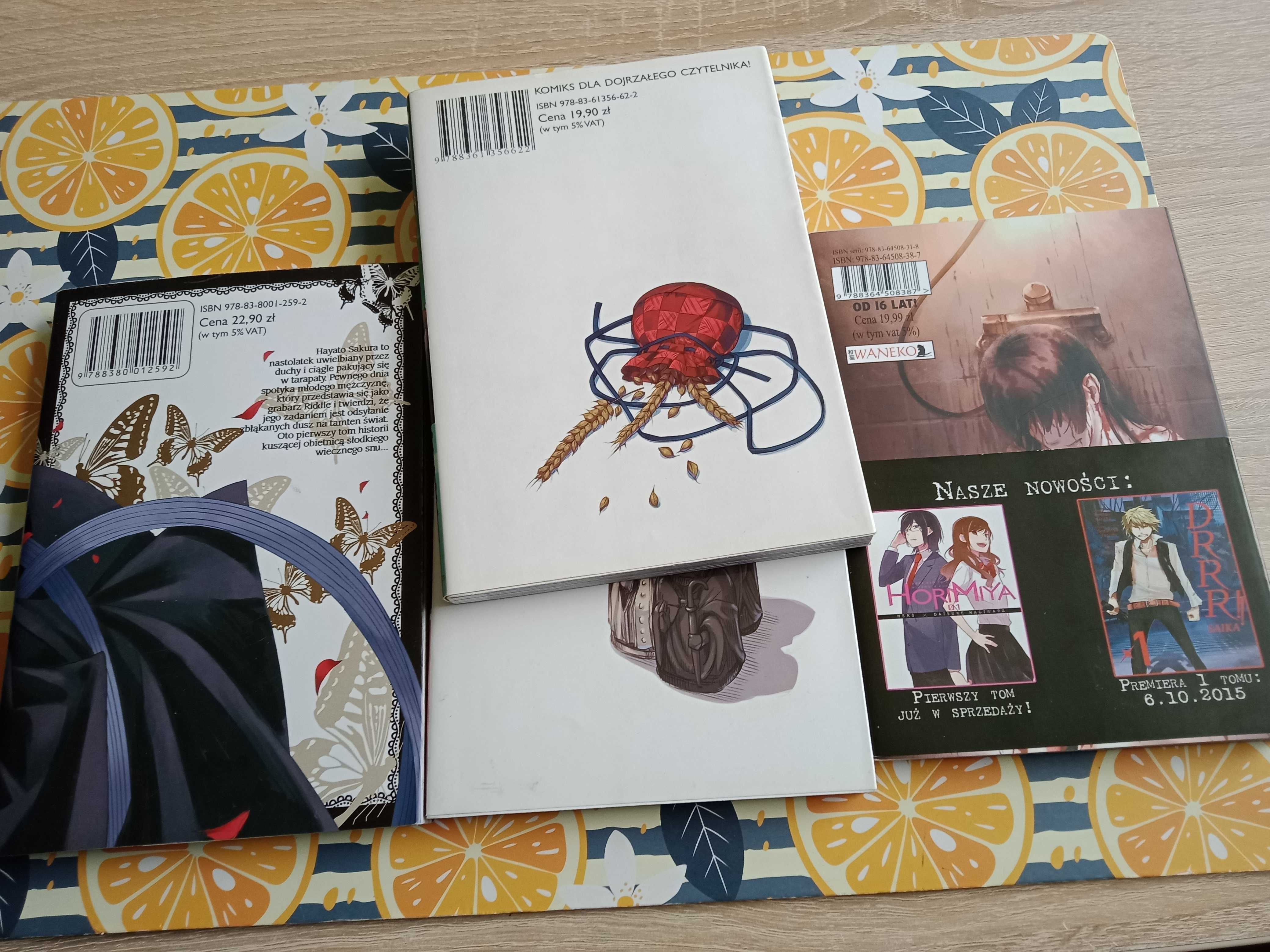 Mangi mroczny grabarz riddle , spice & wolf i  tasogare otome