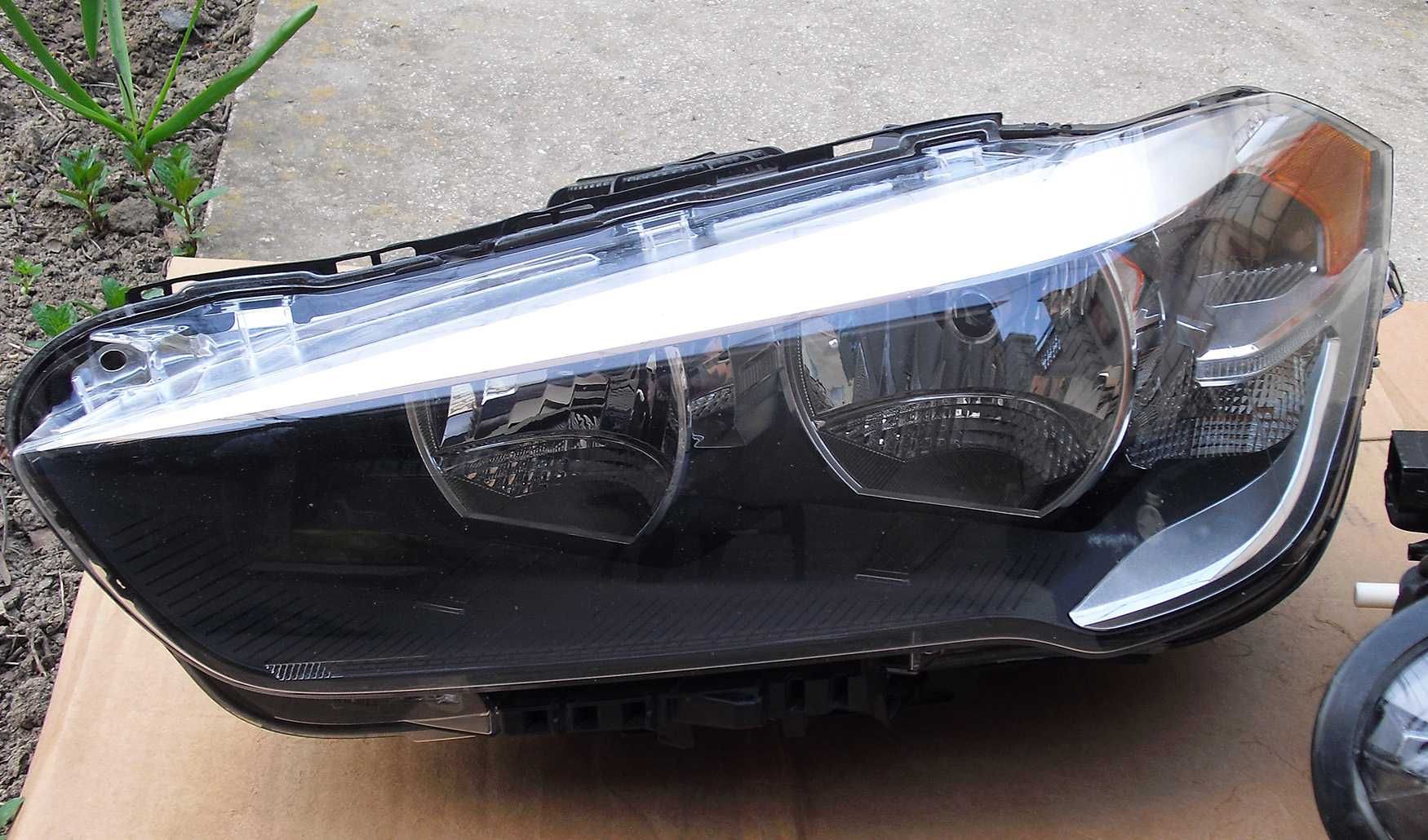 Передние фары на BMW X1 кузов F48 рестайл передні фари 2019 – 2022