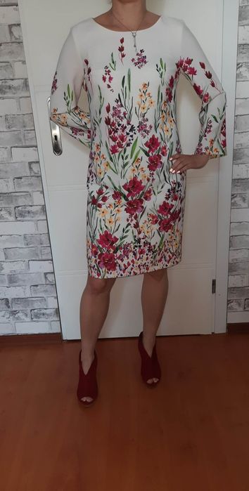 Sukienka w kwiaty Tatuum 36, komunia , wesele