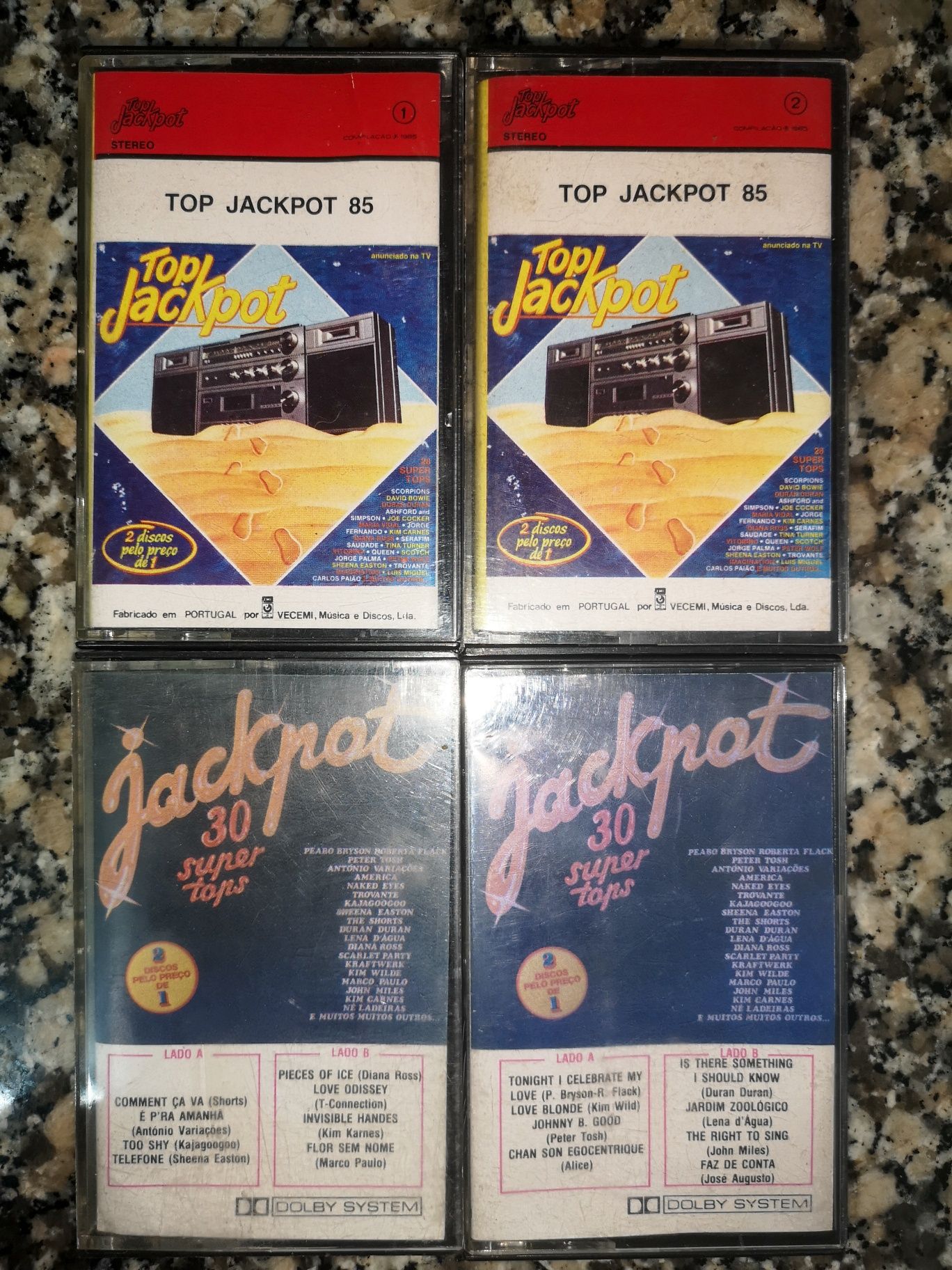 7 Cassetes de música variada (década de 80)