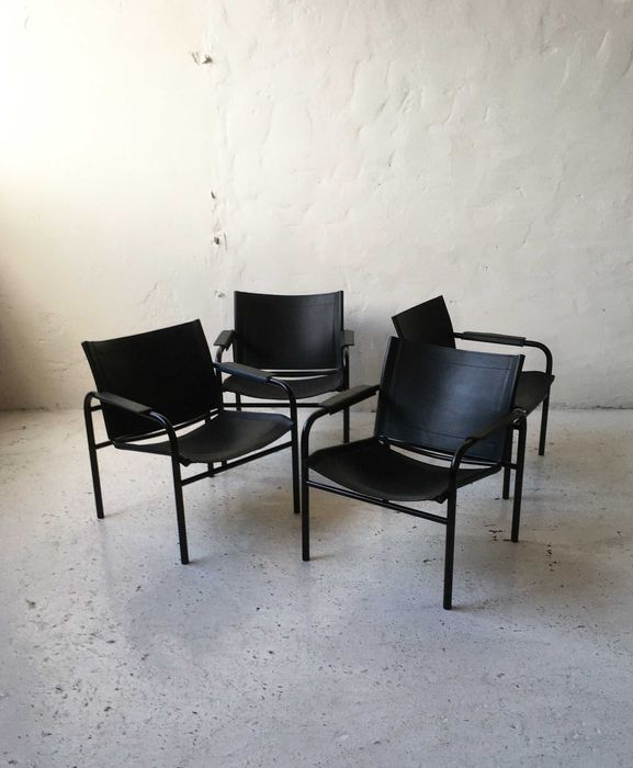 Fotele Klinte stara Ikea proj Tord Bjorklund lata 80 vintage design