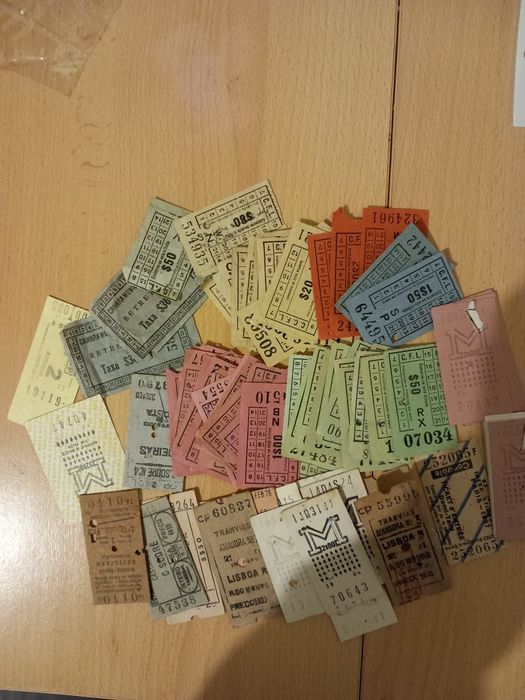Bilhetes de transporte antigos