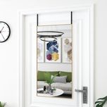 Vidaxl Lustro Na Drzwi, Złote, 50X100 Cm, Szkło I Aluminium