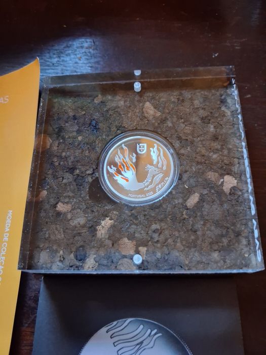 Moeda 2 euros prof Participação de Portugal Jogos Olímpicos Toquio