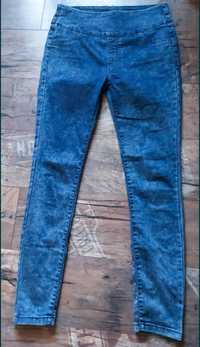 Spodnie jeansy skinny z wysokim stanem 42