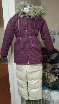 Зимовий одяг, куртка NEXT + напівкомбінезон, зріст 122