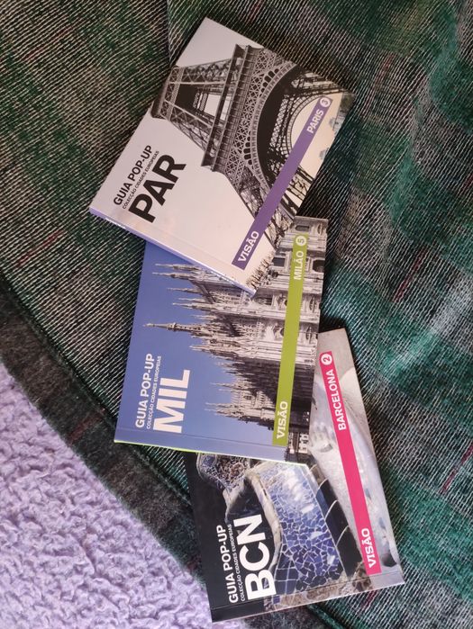 Guias Pop-Up várias cidades europeias