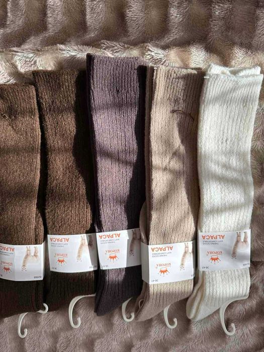 Топ під Уги‼️ Шкарпетки Шерсть альпаки  в рубчик .Кашемір.Гольфи