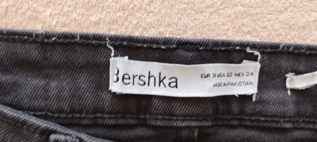 Spodnie jeansy bojówki dziewczynka Bershka 34