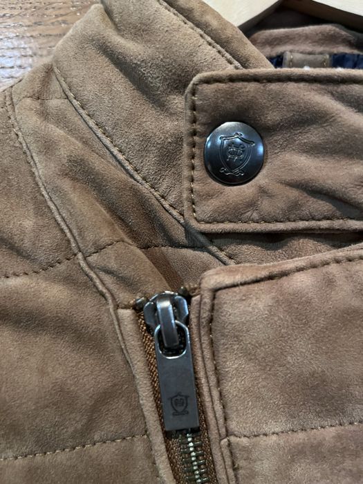 Zamszowa kurtka Massimo Dutti Jesień 2024