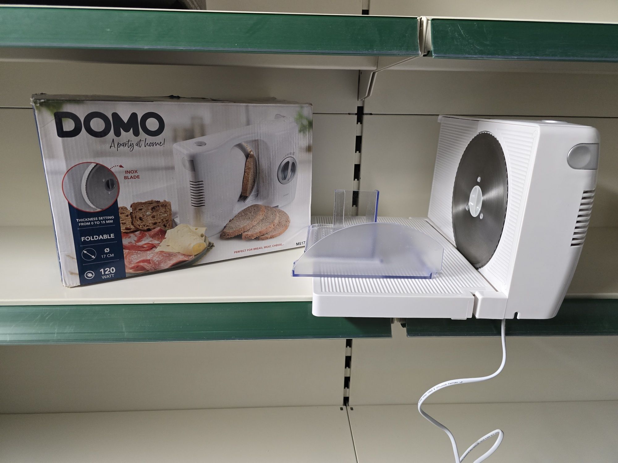 Krajalnica elektryczna Domo 120 w maszynka do chleba