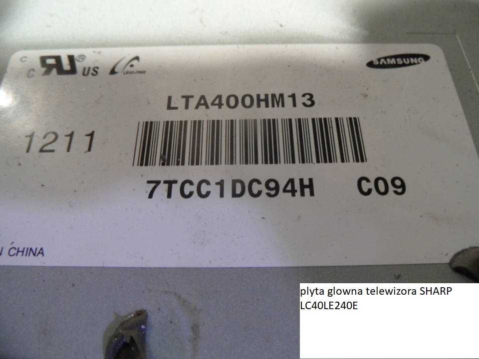 plyta glowna telewizora SHARP LC40LE240E