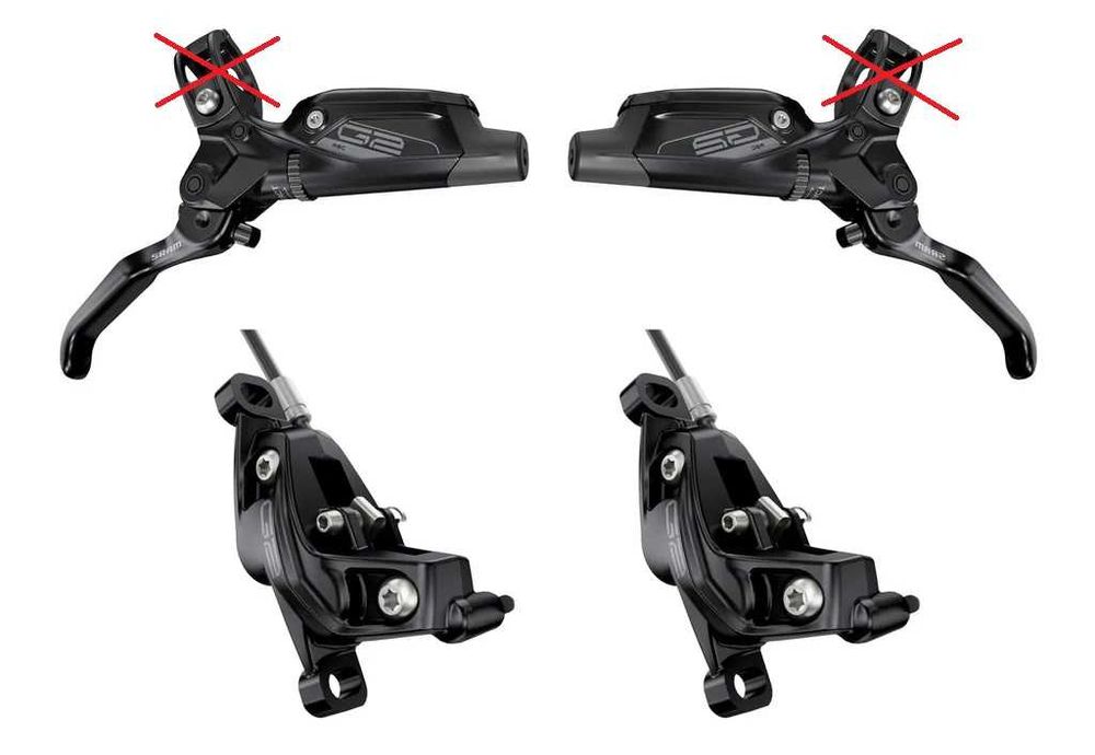 NOWE hamulce Sram G2 RSC Black czarne 4-tłoczkowe bez obejm kierownicy