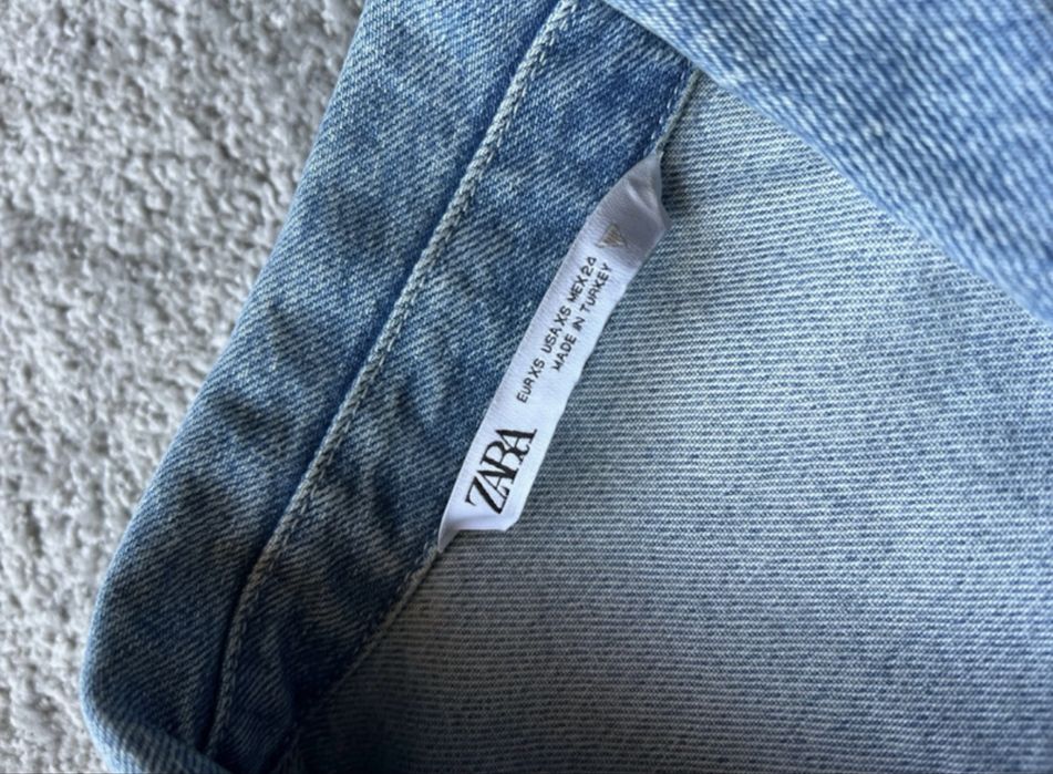 Kurta zara viral xs 34 jeansowa