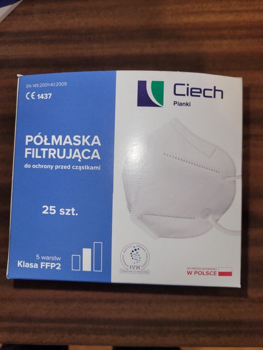 Półmaska fiktrujaca 25 szt nowe