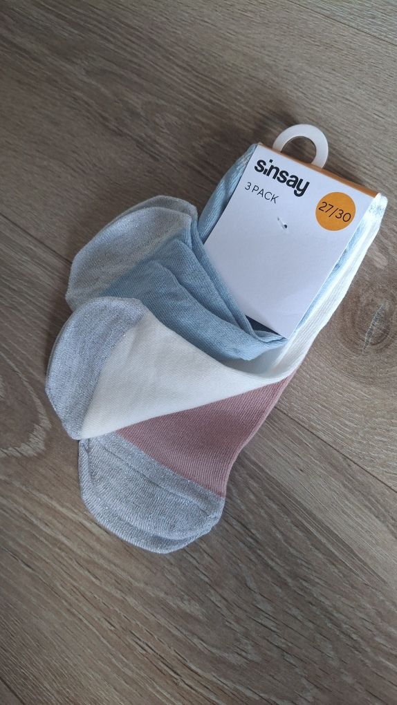 Skarpetki dziewczęce 3-pack 27/30