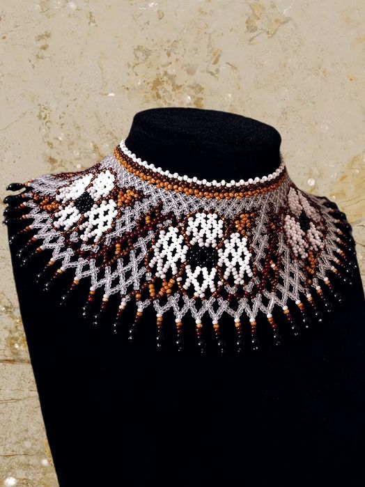 Українська силянка. Гердан. Намисто з бісеру.