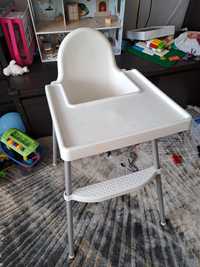 Krzesełko do karmienia IKEA z podnóżkiem