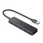 HUB Ugreen CM219 z 4 portami USB-A 3.0 i kablem USB-A 3.0 - czarny