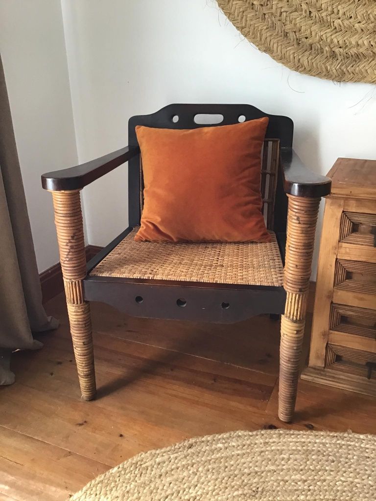 cadeirao, poltrona, verga, rattan, oriental, asiático, rustico