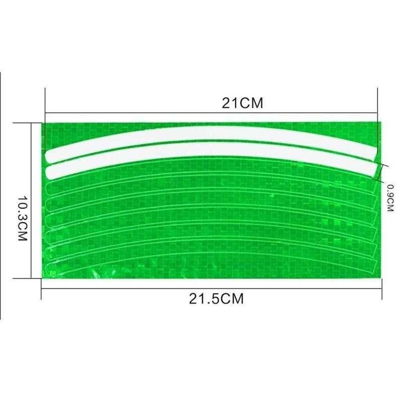 Флуоресцентна наклейка рефлектор на велосипед
