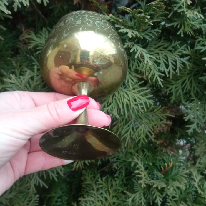 Фужер латунь винтажный