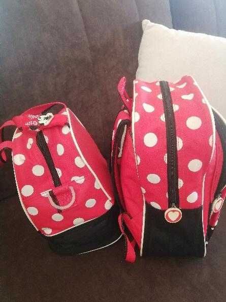 Mochila e lancheira Minnie