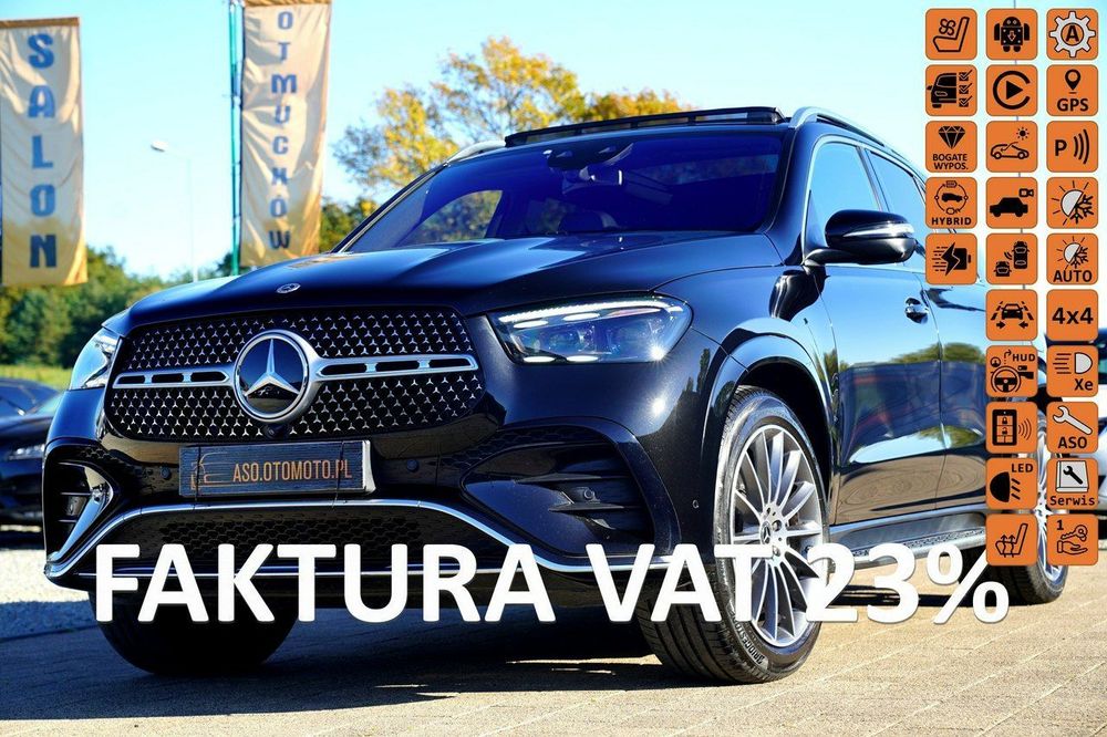 Mercedes-Benz GLE AMG skora kamery 360 nawi PANORAMA wentylacja hak elek.HEAD UP zamiana