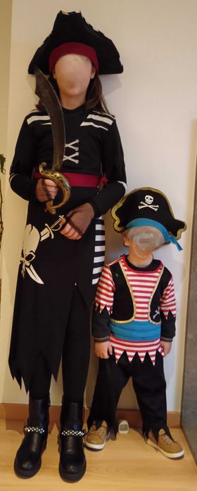 Fato carnaval pirata 2 anos bom estado