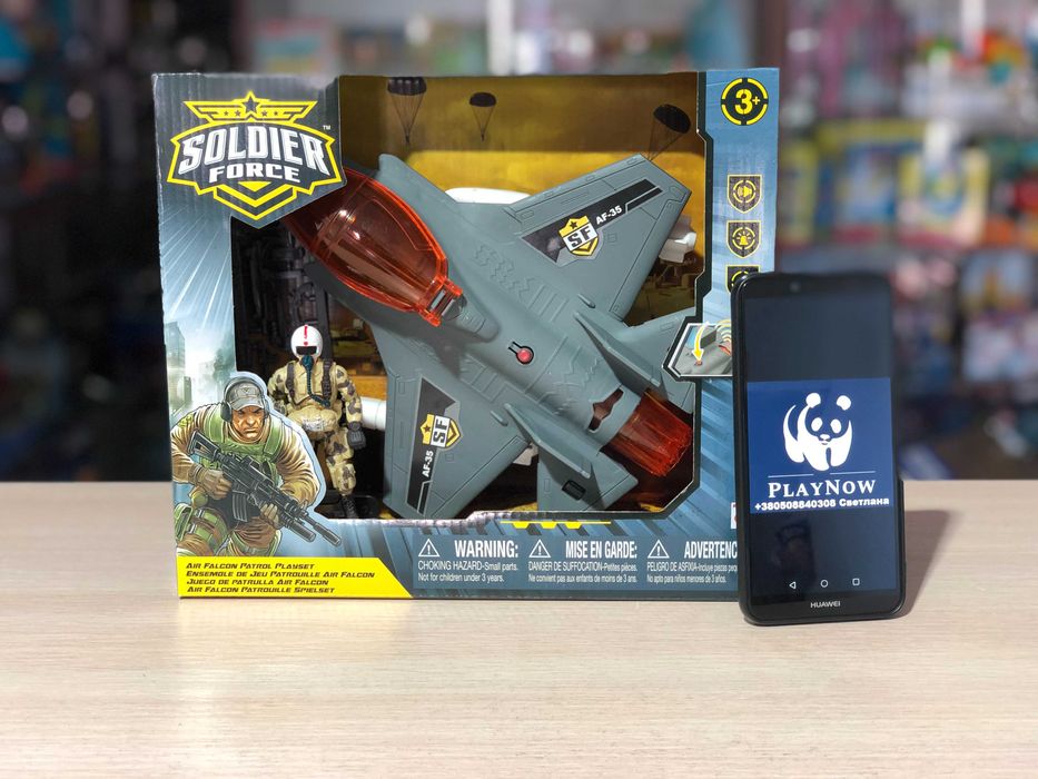 Детский набор Chap Mei Солдаты Air Falcon военный самолет *