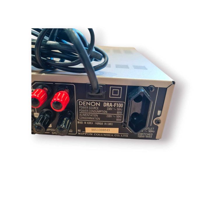 Amplificador / Receptor Estéreo Denon DRA-F100 – 2x40W – Entrada Phono
