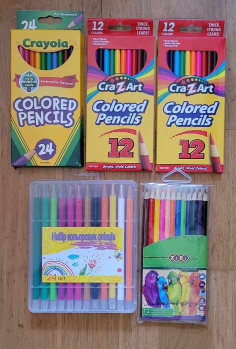 Набор карандашей crelando, crayola, cra-z-art, 12-24 шт