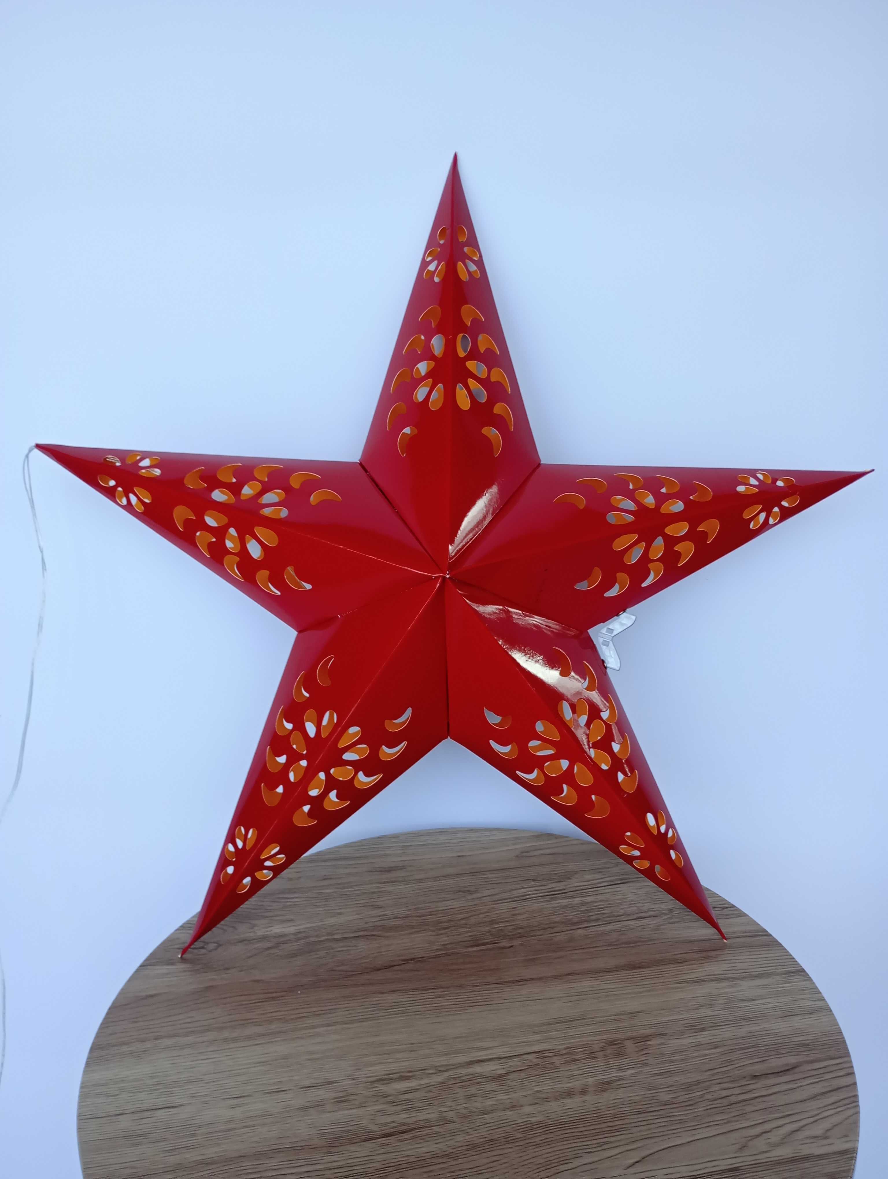 Gwiazda 3d papierowa składana led