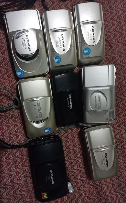 Коллекция плёночных фотоаппаратов