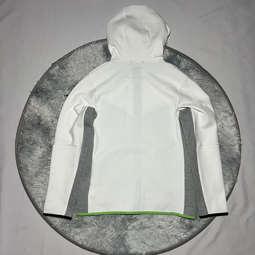 Зіп худі Nike Tech fleece white білий найк зіпка теч фліс nocta drill