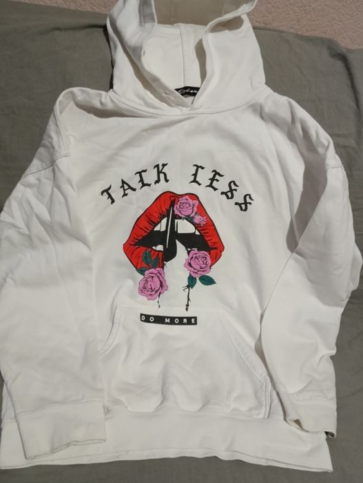 Толстовка худи   белая туника