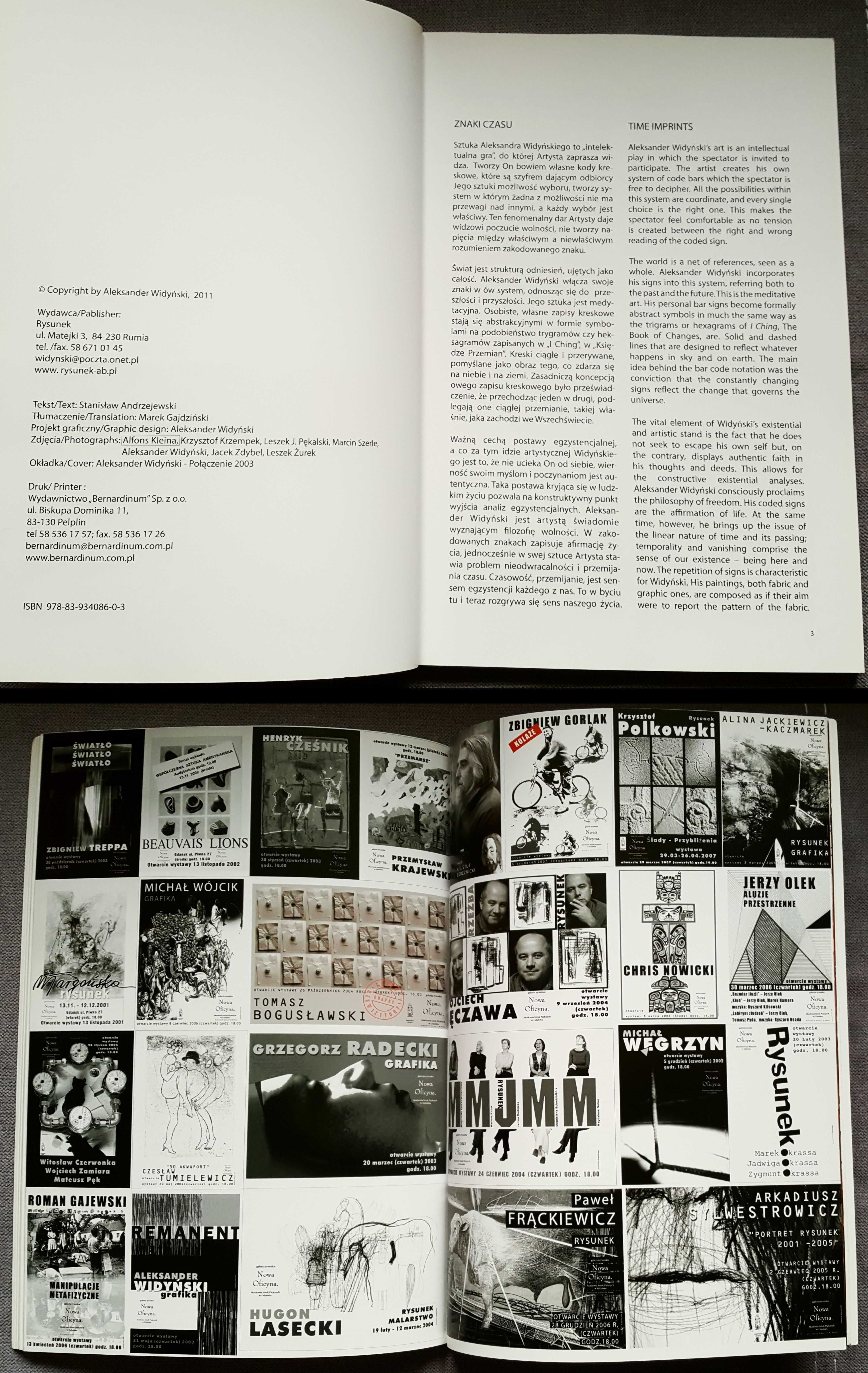 Aleksander Widyński - Znaki czasu / Time Imprints :: katalog wystawy