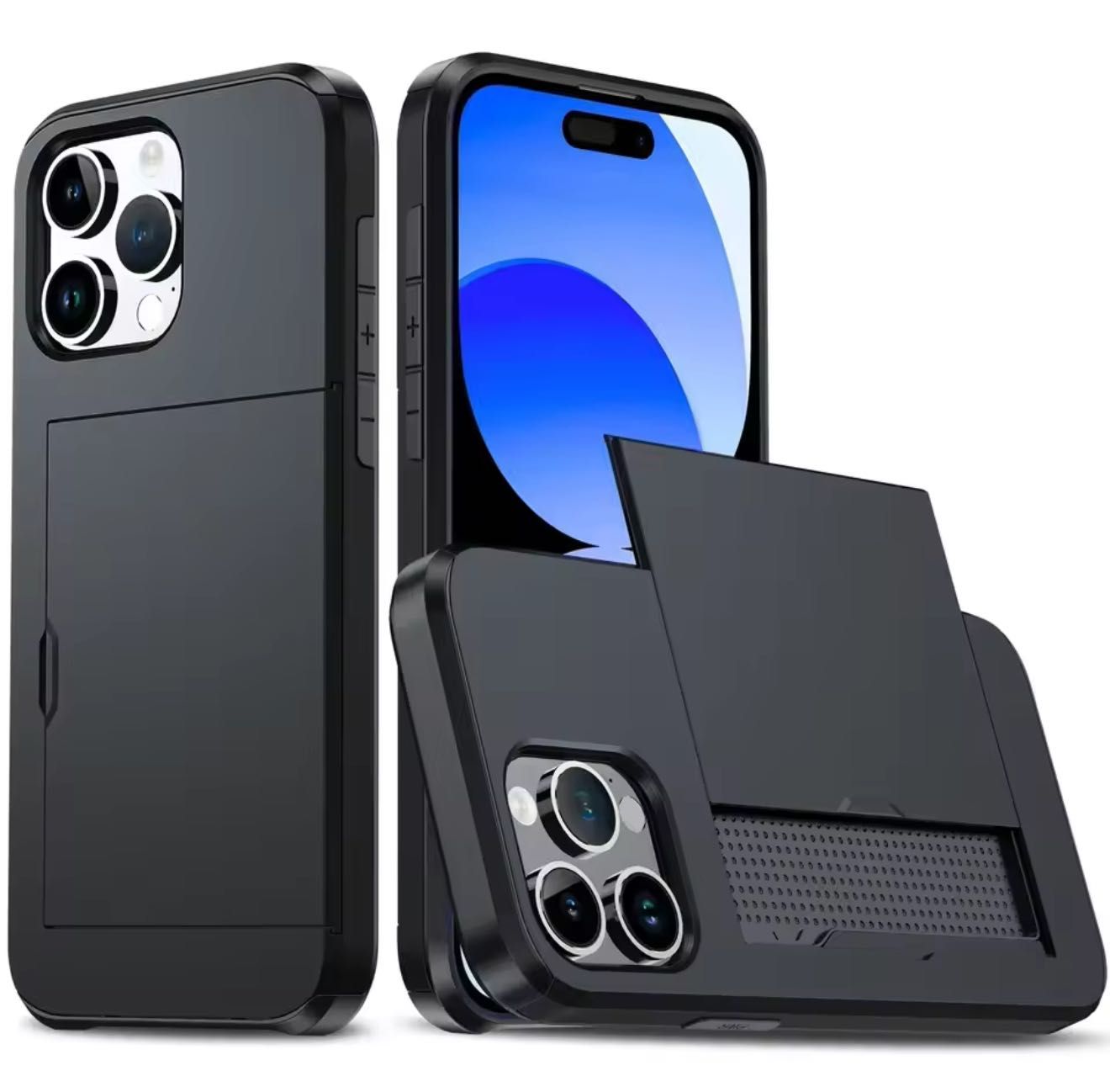 Capa para Telemóvel com Porta-Cartões – Prática para iPhone 16Pro Max