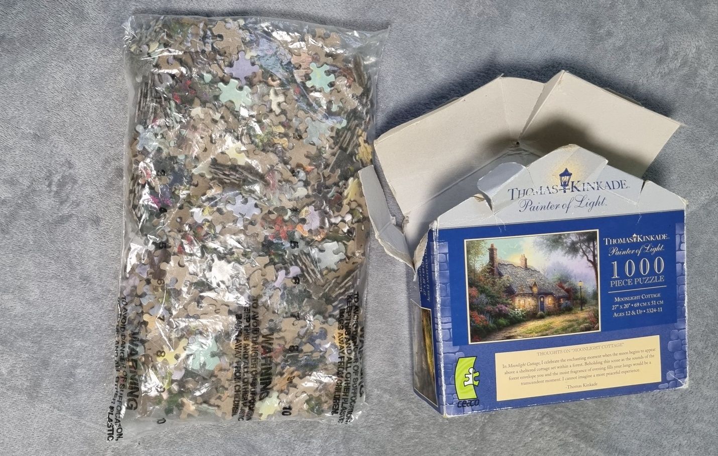 Puzzle caeco 1000 el . Domek Thomas Kinkade Domek. Stary wzór.