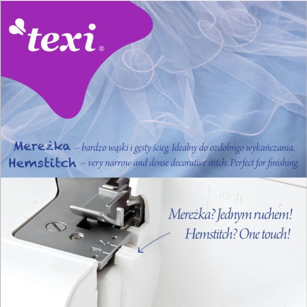 Owerlok Texi Pierrot 3,4 nitkowy