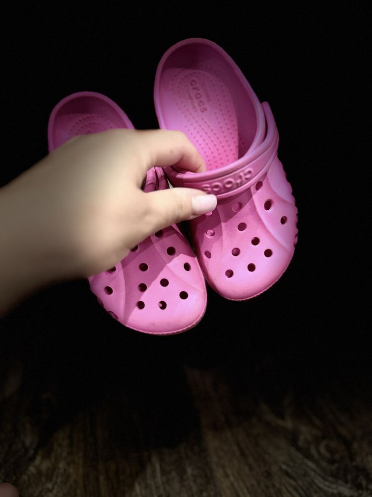 Crocs Шльопанці BAYA CLOG T 207012-6QQ Рожевий